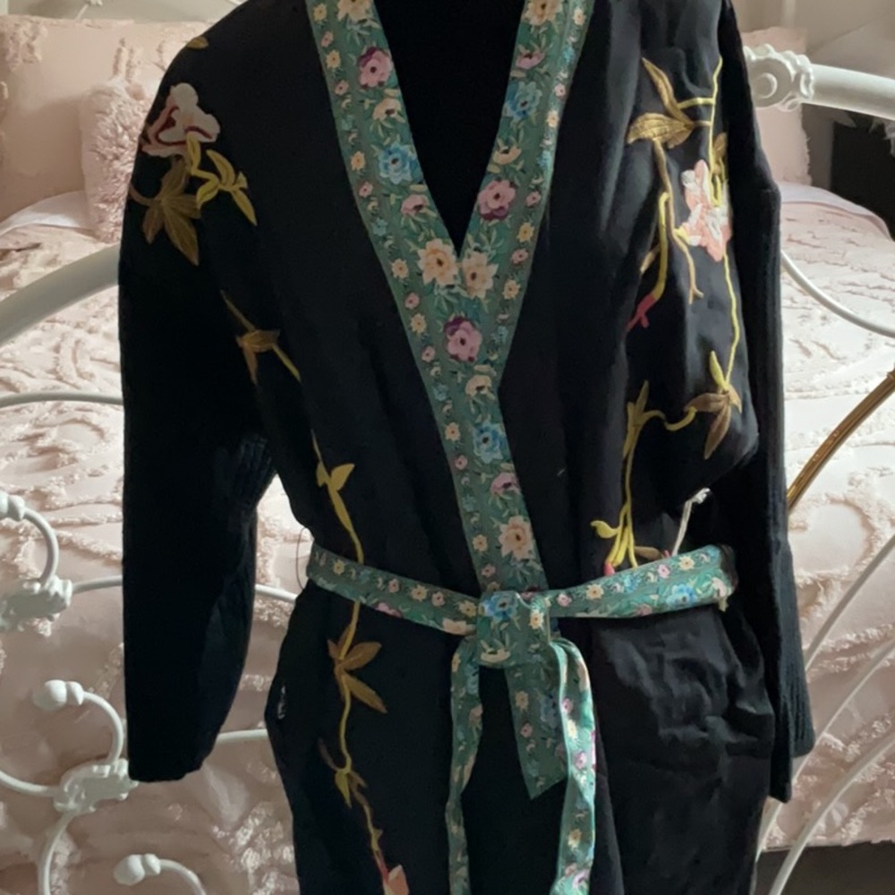 Boho Cotton Robe Coat - Picture 14 of 16